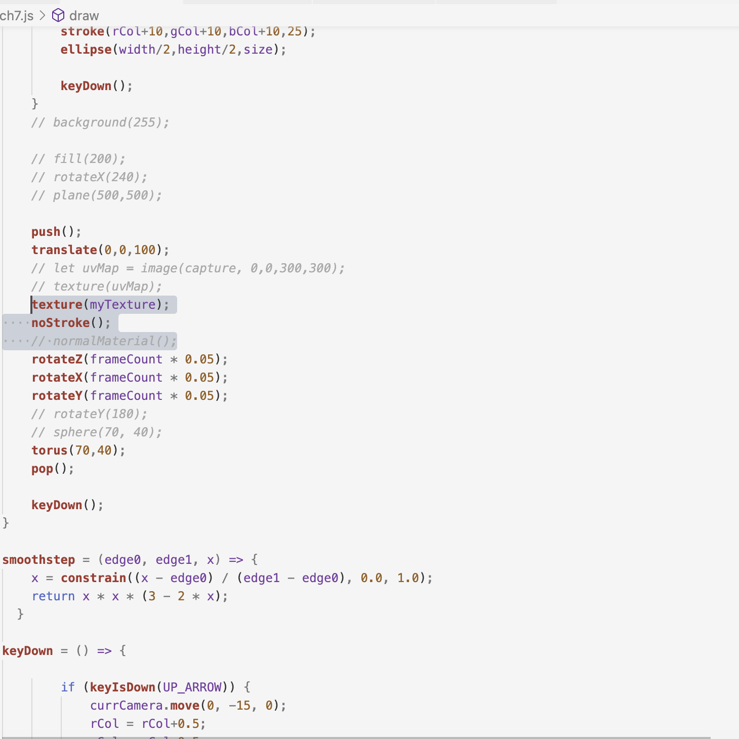 I looked online for reference, and using a variable set to the webcam captured image as the texture worked along with remoivng the stroke on the model.