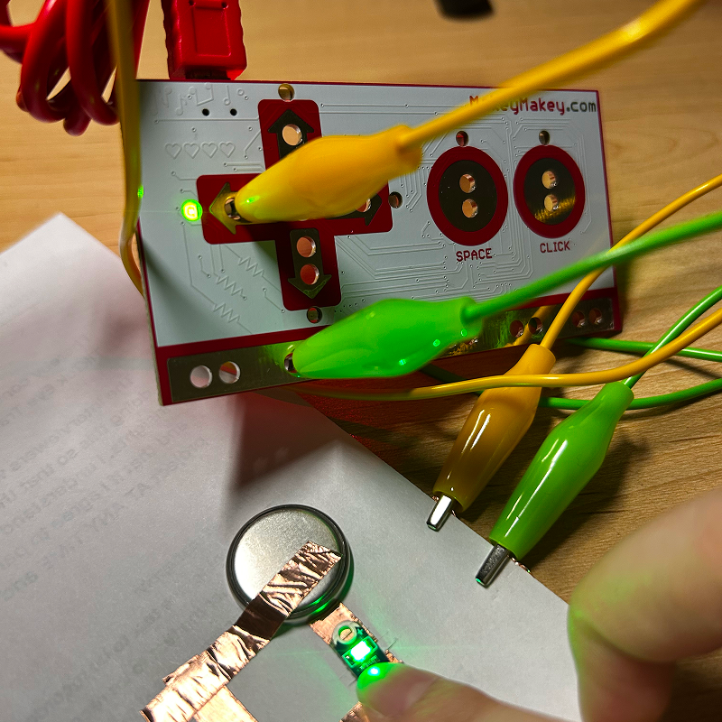 After flipping over the battery, I put the LED on and it worked!